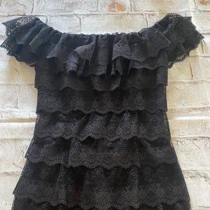 Tadashi Shoji Vintage Black Lace Dress